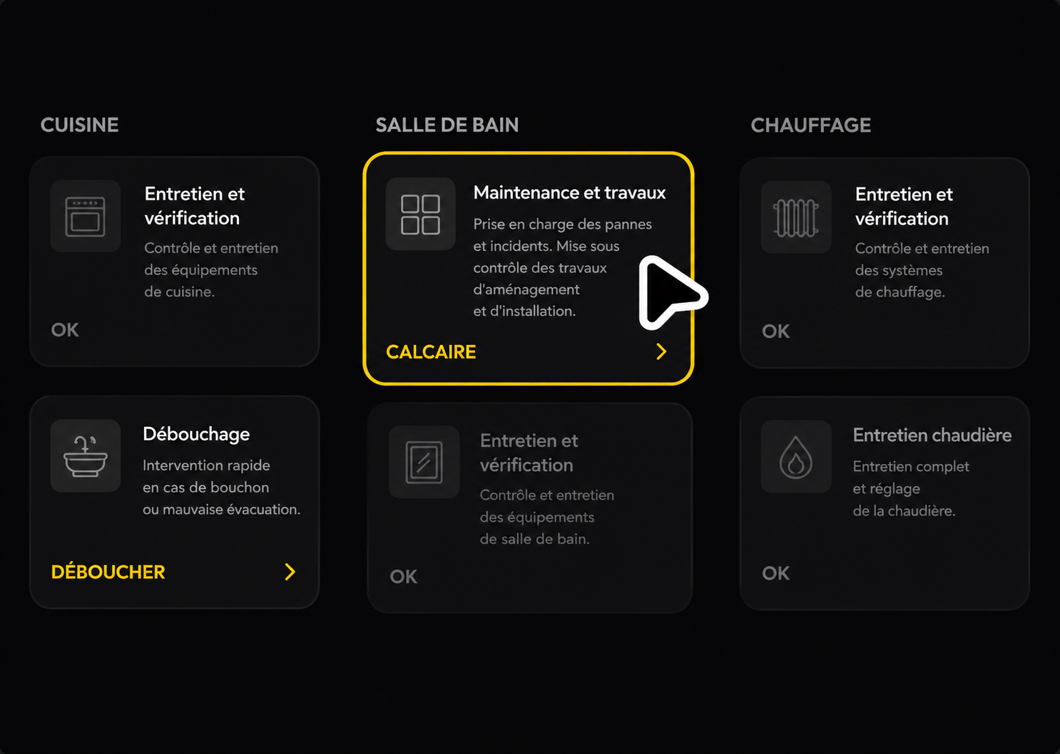 Maintenance et travaux